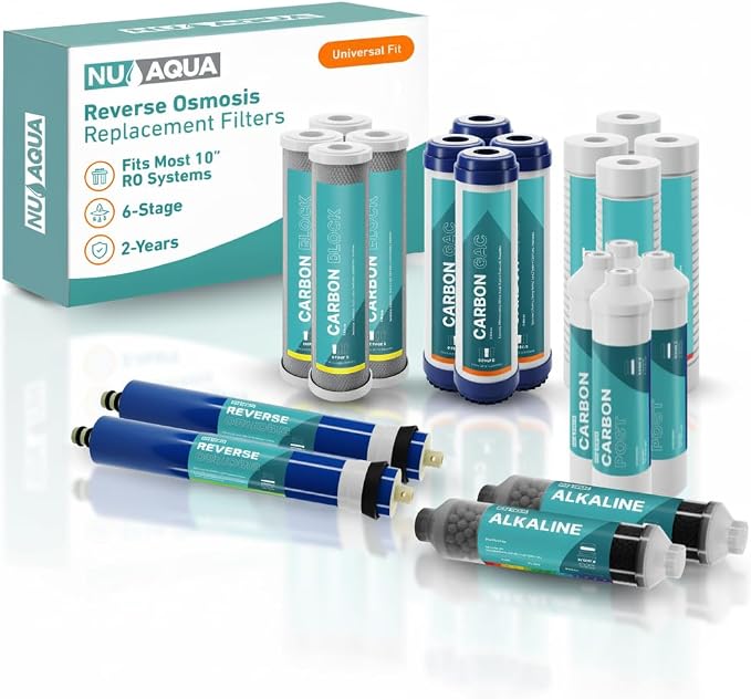 NU Aqua Reverse Osmosis Water Filter System Replacement Set by NUAqua