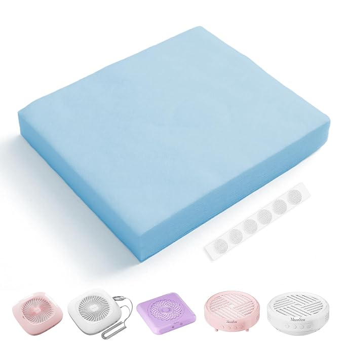 MelodySusie 200 Sheets Nail Dust Collector Filter Paper, Disposable Dust Vacuum by MelodySusie