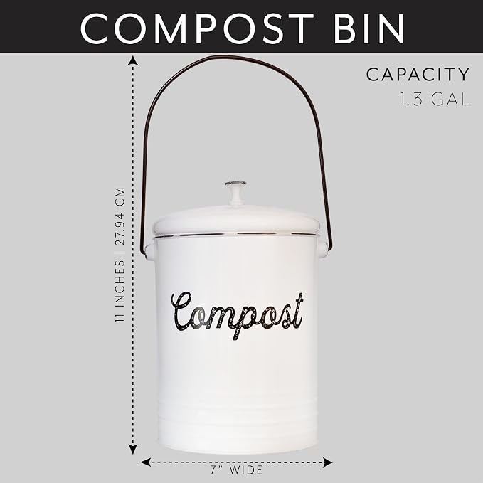 AuldHome Design Kitchen Compost Bin - Image 2
