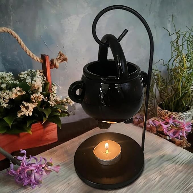 Creative Design Ceramic and Iron Candle Warmer - Image 4