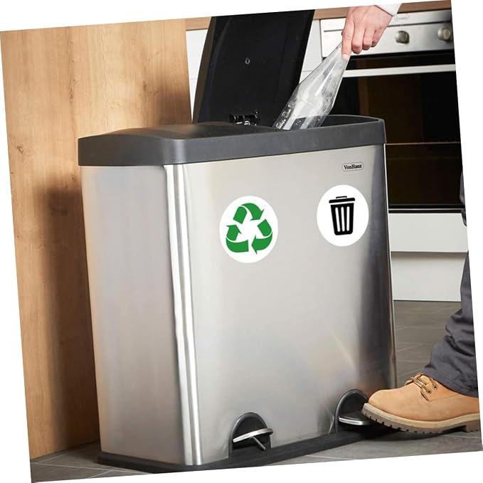 6 Sheets Self-Adhesive Garbage Classification Label Stickers - Image 7