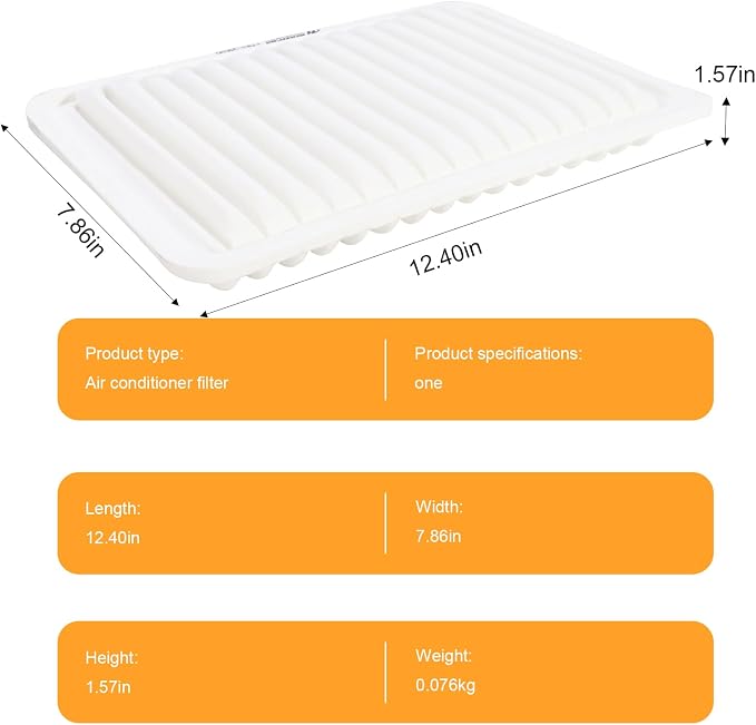 Engine Air Filter 17801-20040 Replacement Suitable - Image 7