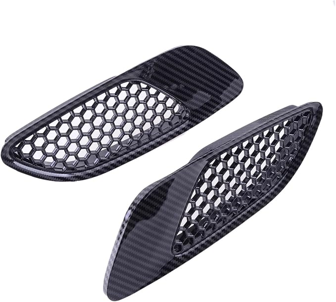 1 Pair Car Front Bonnet Hood Vent Air Intake Cover Compatible by Unknown