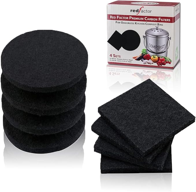 RED FACTOR 8 Pack Extra Thick Charcoal Filters by REDFACTOR