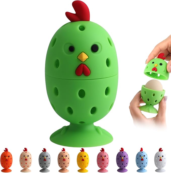 Egg Brush Cleaner, Egg Cleaner for Fresh Eggs, Cute Chick Shaped Egg Wash and by Unknown