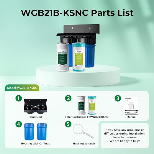 iSpring WGB21B-KSNC Whole House Water Filter System, SGS-Tested to Remove up to - Image 7