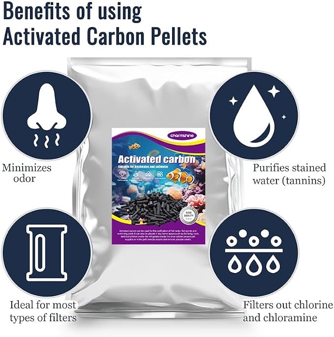 Activated Carbon Pellets for Aquarium Filter Media Activated Charcoal Bulk Fish - Image 5