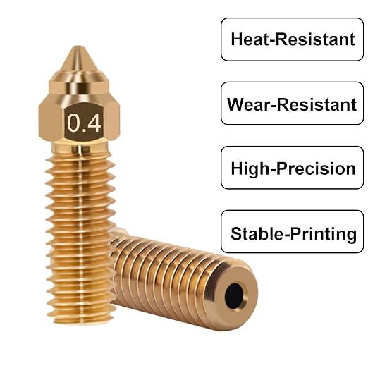 8Pcs K1 Nozzles 0.4mm, Brass High-Speed 3D Printer Nozzles Compatible - Image 3