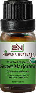 Sweet Marjoram Essential Oil USDA Certified Organic, 100% Pure Natural Premium Grade, Undiluted
