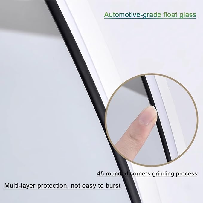 Bathroom Mirror with LED Lights，Illuminated Led Bathroom Mirror with Demister - Image 8