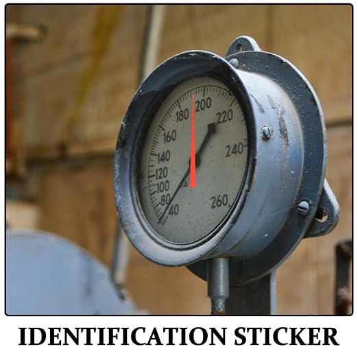 GLEAVI Reflective Waterproof Pressure Gauge Indicator Stickers 100-Pack - Image 5