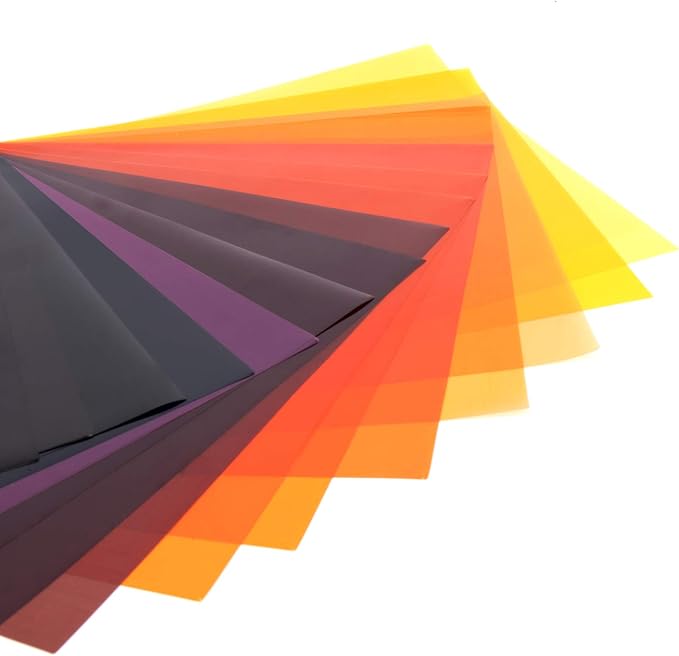 Selens 20pcs Color Gel Filter for Lighting Effect, 10x10 Inches Photography - Image 4