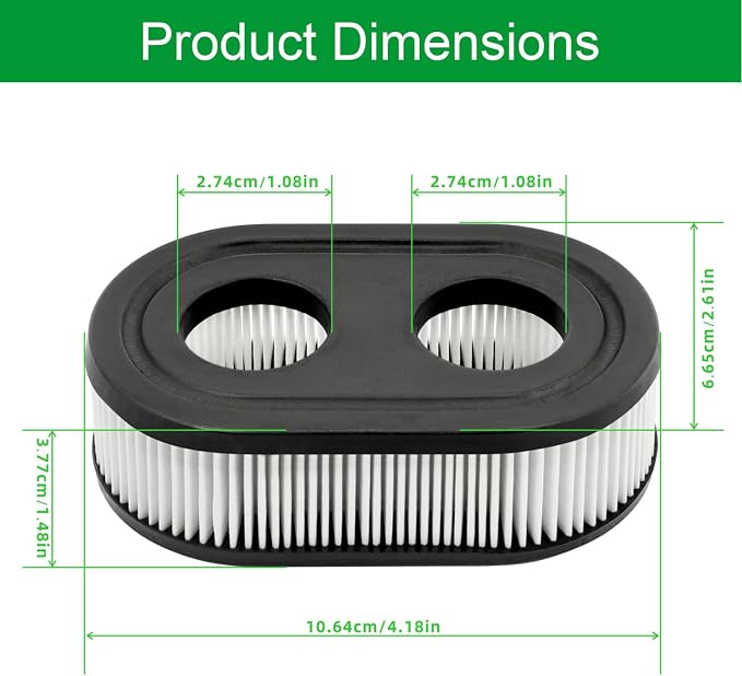 10 Pack 593260 Lawn Mower Air Filter 798452 334404 Replacement, Fit - Image 5