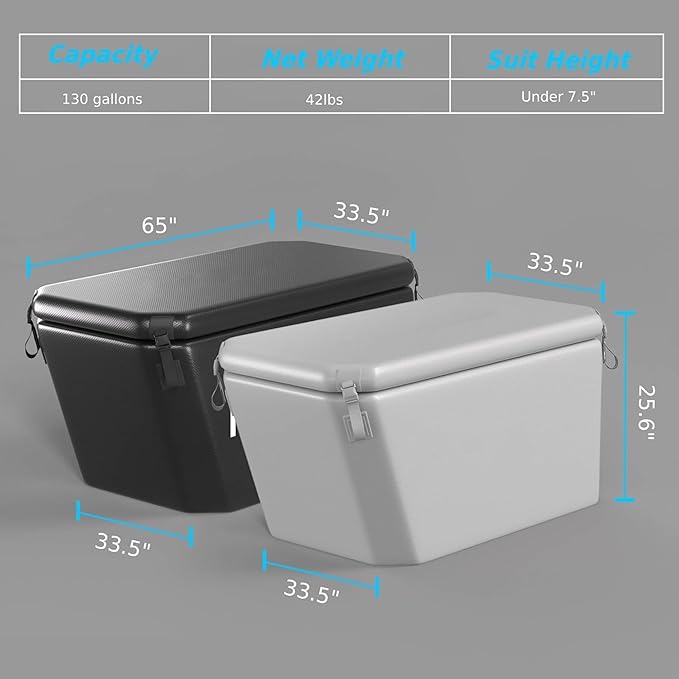 DEEPTIME Angled Portable Ice Bath Tub Cold Plunge (Gray) | For Athletes Fitness Recovery, Outdoor Cold Plunge, Chiller Compatible
