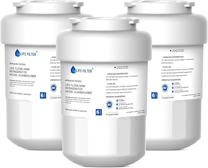 Lifefilter Replacement for MWF Refrigerator Water Filters, HDX FMG-1, by Lifefilter