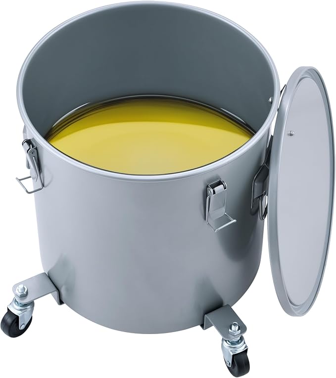 VEVOR 10 Gallon Fryer Grease Bucket, Oil Disposal Bucket Caddy on Wheels - Image 10