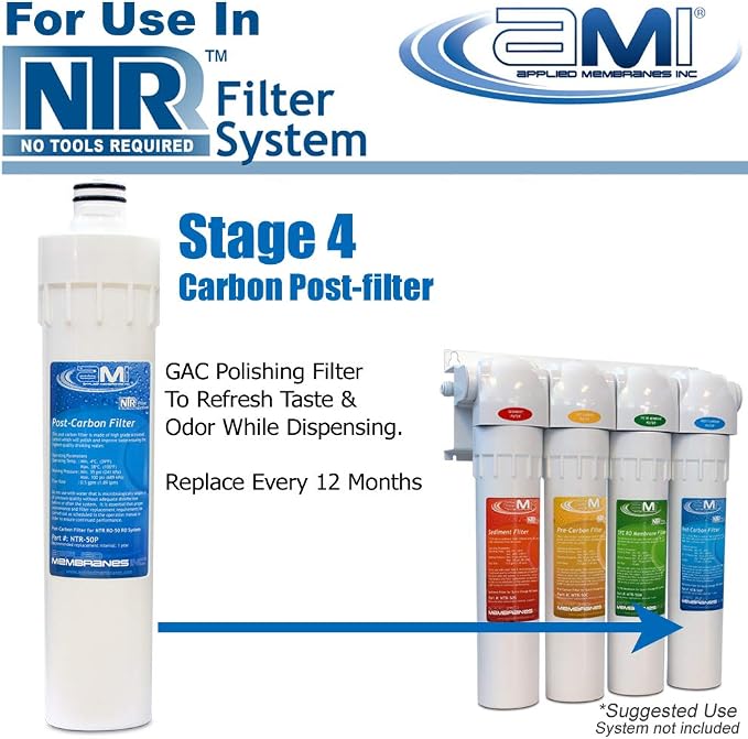 Carbon Polishing Filter for Applied Membranes NTR RO System | NTR-50P - Image 2