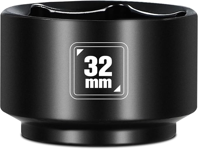 BLACKROBOT 32mm Low Profile Oil Filter Socket, 3/8" Drive 6-Point Oil Filter by BLACKROBOT