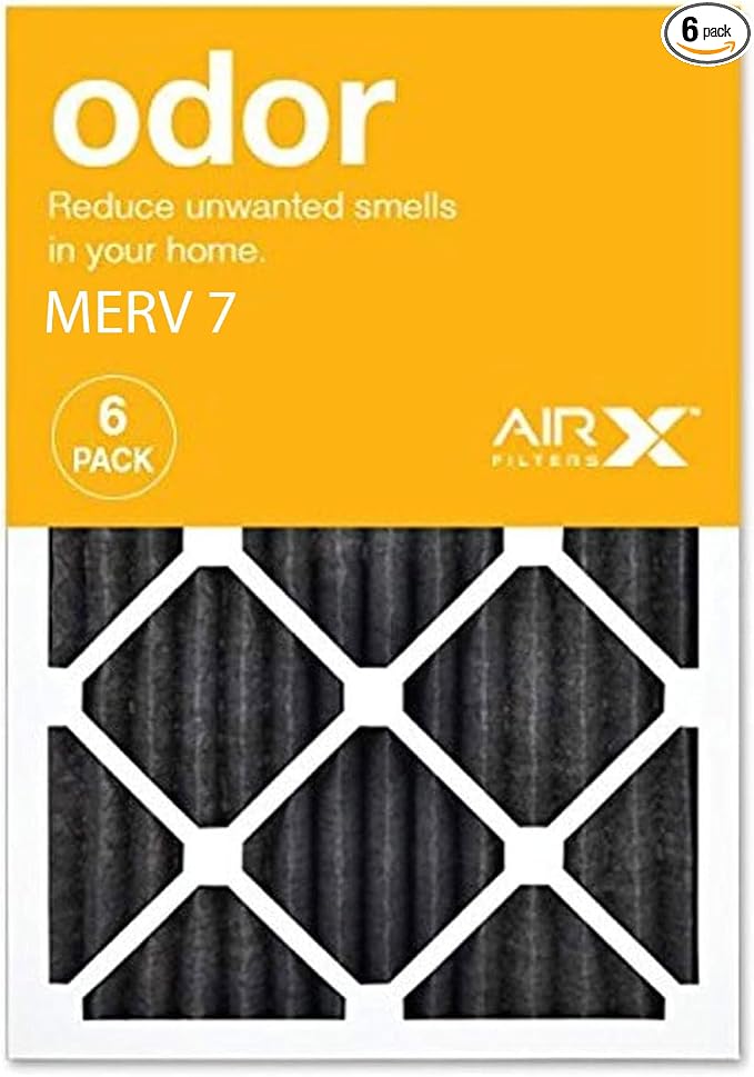 14x20x1 Air Filter AIRx ODOR MERV 7 Carbon Pleated Air Filter by AIRXFILTERSWICKEDCLEANAIR