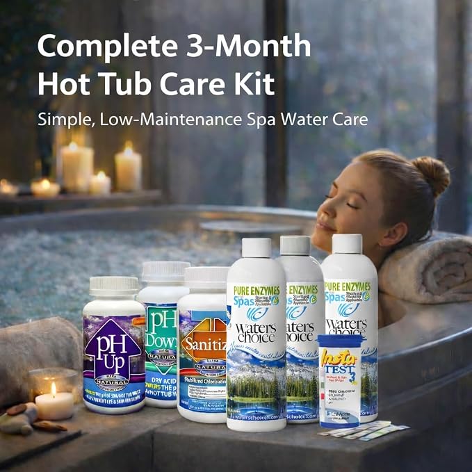 Waters Choice Complete Hot Tub Chemicals 3-Month Starter Kit-All-in-One Water - Image 2