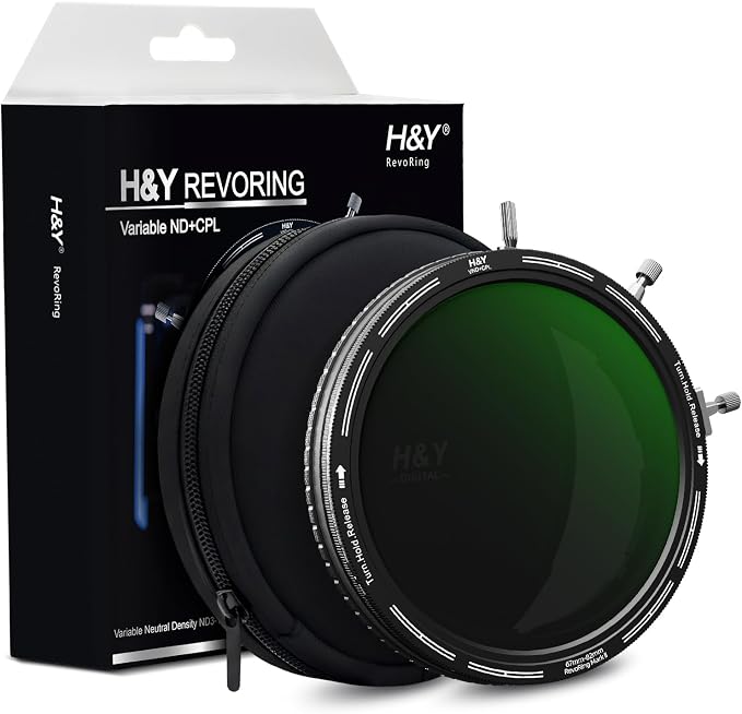 H&Y RevoRing MKⅡ 67mm 72mm 77mm 82mm Variable ND Filter & CPL Polarizer by HY