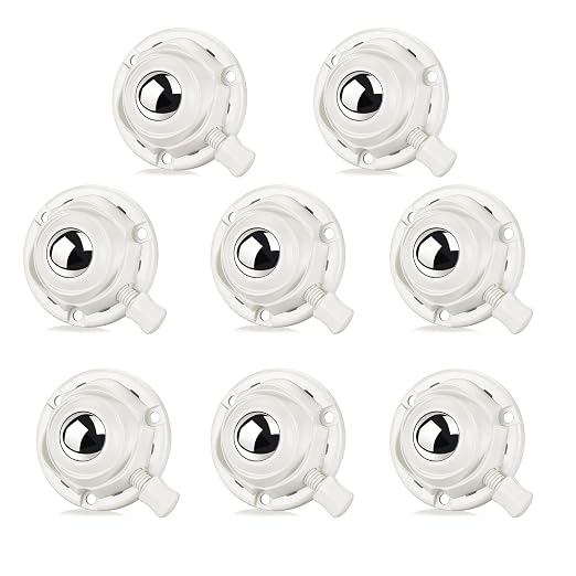 Self Adhesive Caster Wheels Low Profile Swivel Universal Steel Ball Rollers | by Luxinika