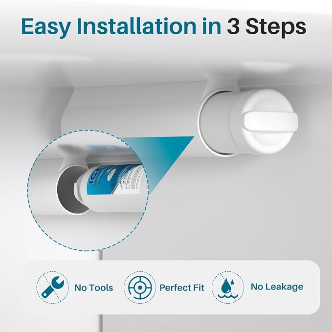 ICEPURE Alkaline RWF5800A-AL Refrigerator Water Filter and Air Filter - Image 8