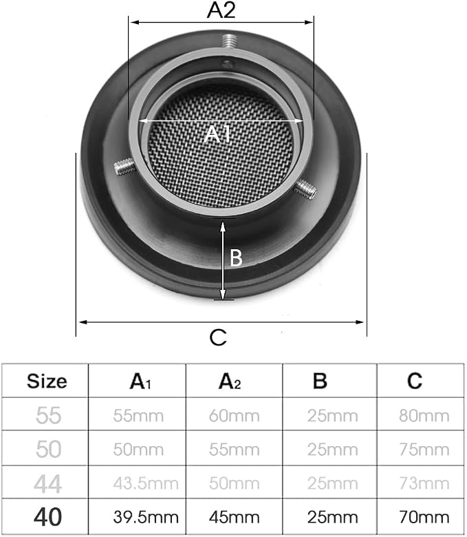 40mm Carburetor Velocity Stack Air Filter Cleaner Modified Trumpet - Image 2