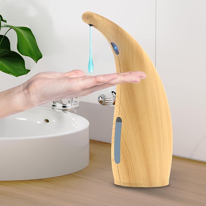 Automatic Liquid Soap Dispenser Touchless,400ML Hand & Dish Countertop Electric Dispenser with Sensor,4 Gear Adjustable Waterproof Battery Operated Kitchen Auto Soap Pump
