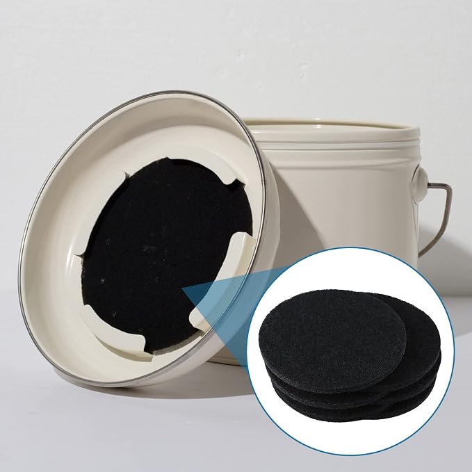Eagles 6 Pack Charcoal Filters for Compost Bucket, 6.5 Inch Double Thinck 0.4 - Image 5