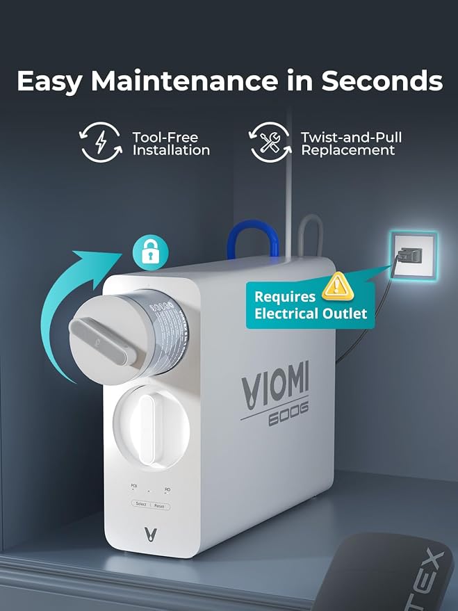 VIOMI® RO Water Filtration System, TDS PFOS&PFOA Reduction, 9 Stage Reverse - Image 7