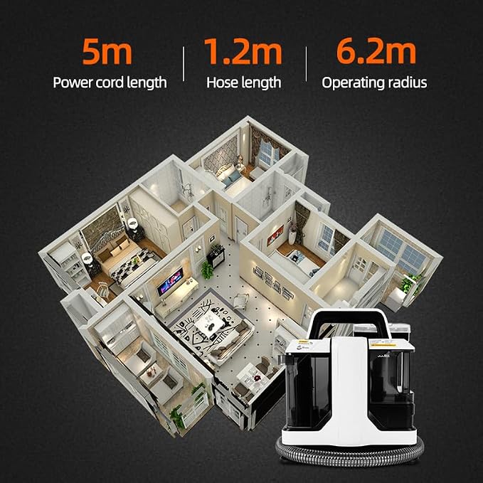 Portable Multifunctional Carpet Cleaning Machine, Electric Floor Scrubber and - Image 6