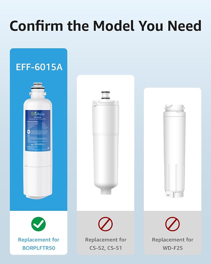 EcoAqua 11032531 Replacement for Bosch® Ultra Clarity® Pro BORPLFTR50, - Image 4