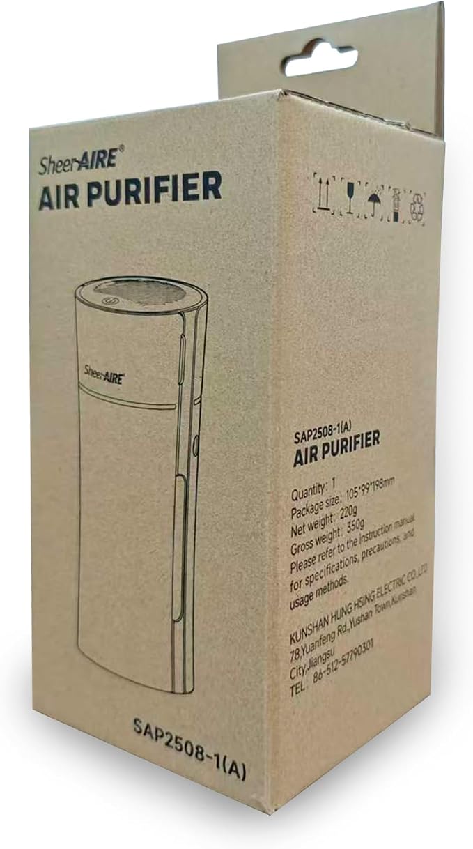Home & Car HEPA Air Purifier USB-C Charging, Ultra-Quiet 22dB, Compact Design - Image 9