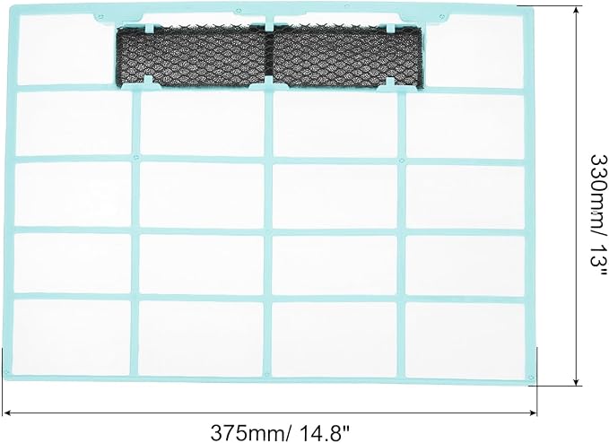 PATIKIL Air Conditioner Filter Replacement 375mm x 330mm, Plastic Air Filtering - Image 2