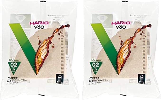 Hario V60 Paper Coffee Filter, Size 02 by Hario