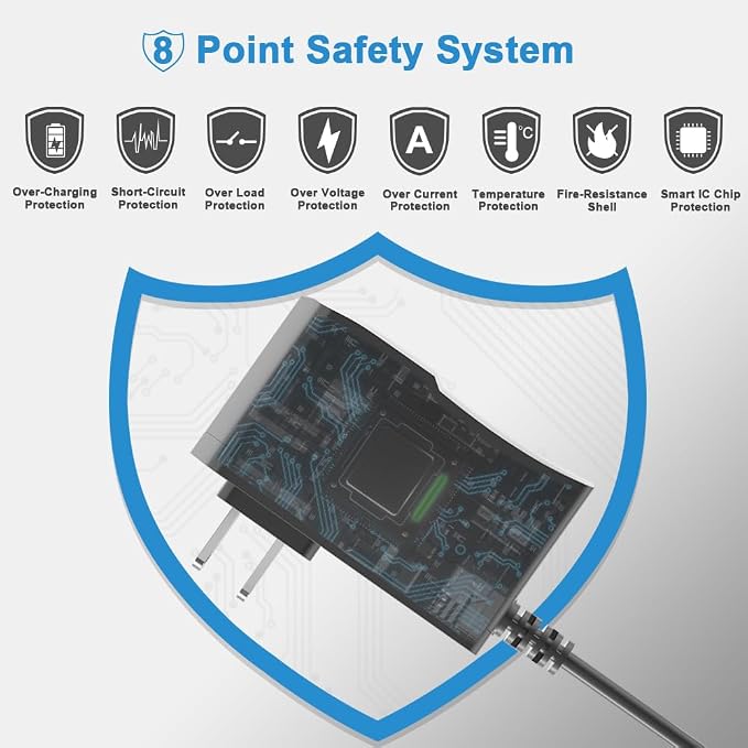 5V 2A Power Supply Adapter 5V 2A Power Supply 100V-240V AC Power Adapter Wall - Image 3