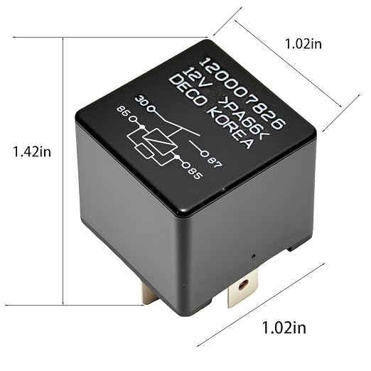 120007826 12V 40A 4-Pin Air Conditioning Fan Relay Normally Open - Image 2