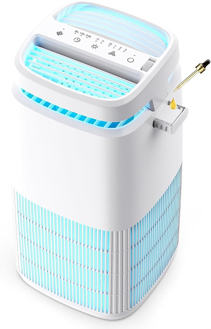 POMORON 4-in-1 Air Purifiers for Home, Air Ionizer Negative Ion Generator by POMORON