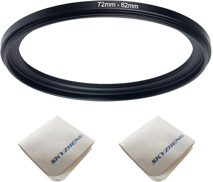 72mm Lens to 62mm Camera Lens Adapter 72mm to 62mm Step Down Ring Adapter Ring by SKYZHENG