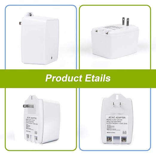 24V AC Transformer, 24 Volt 25VA Door Bell Transformers Compatible - Image 6