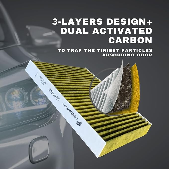 FreshenOPT Three-Layer Cabin Air Filter Replacement - Image 2