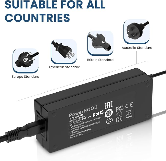 AC/DC Adapter Compatible with pureAir 3000 pureAir3000 Whole House Pure Air - Image 2