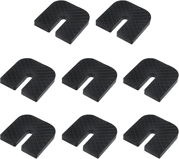 MY MIRONEY 8PCS U-shaped Rubber Anti-Vibration Isolator Pads, Air Conditioner by MYMIRONEY