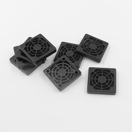 8 Pcs Black Cooling Fan Filter 40 mm Square Plastic Case Fan Filter Cover PC - Image 5