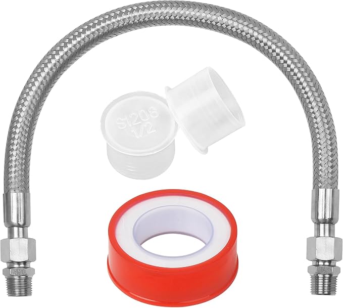 20 Inch 1/2 Inch Industrial Grade Compressor Jumper hose Kit, Air Hose by Unknown