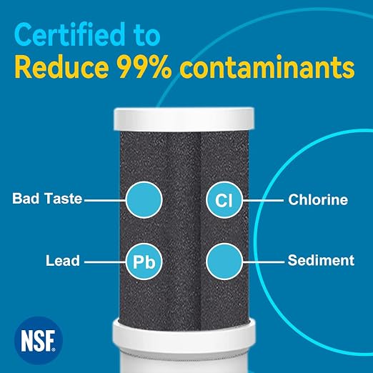 ALTHY Faucet Water Filter, BPA-Free Sink Tap Water Purifier, Certified Reduces - Image 2