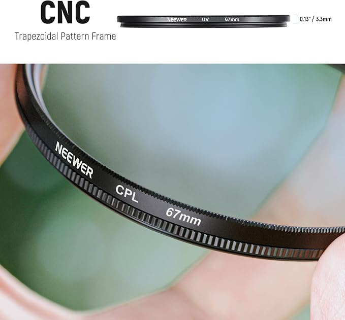 NEEWER 67mm ND Filter Kit and Lens Accessories, ND2 ND4 ND8 UV FLD CPL Filter - Image 5