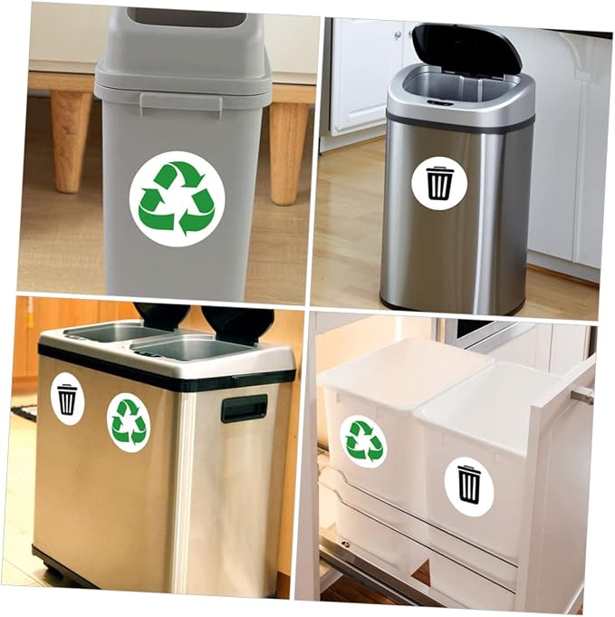 Waste Sorting Labels for Garbage Bin PVC Sticker Decals for Kitchen Recycling - Image 7