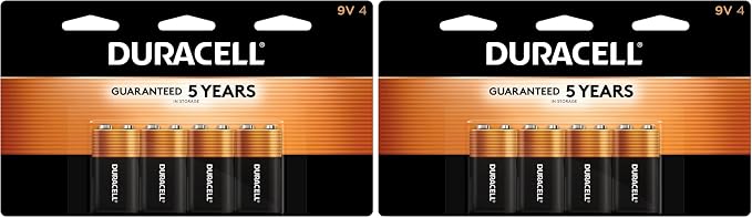 DURACELL Coppertop 9V Battery, Long-Lasting All-Purpose Alkaline 9V Batteries by Duracell